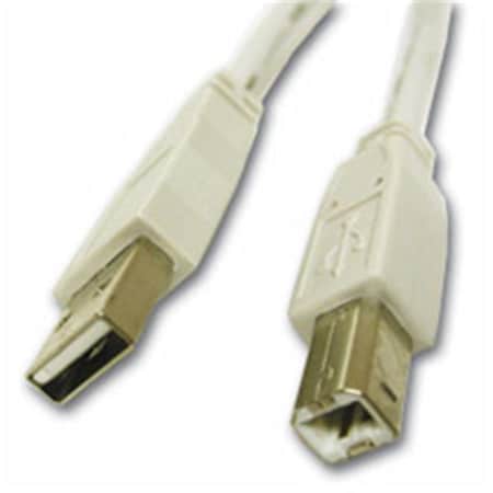 3m USB 2.0 A/B Cable - White